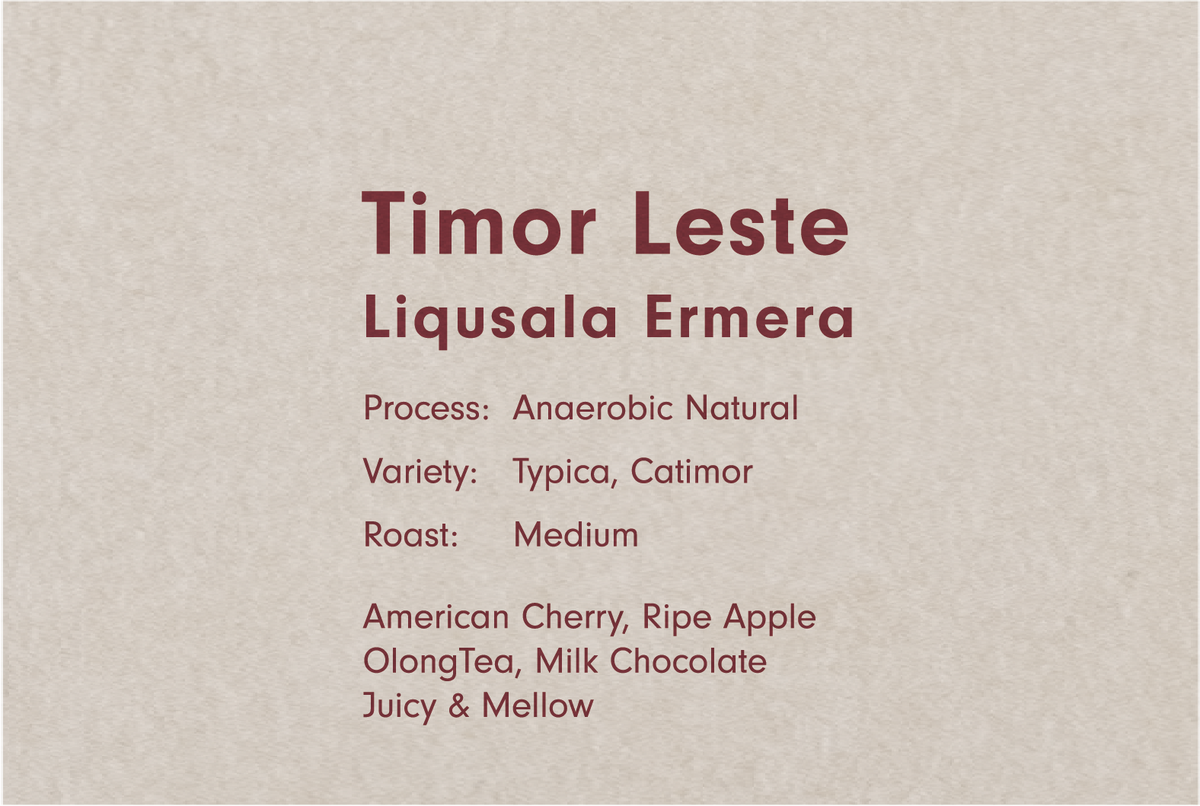 TIMOR LESTE LIQUSALA ERMERA ANAEROBIC NATURAL (東ティモール リクサラ エルメラ アナエロビック ナチュラル)