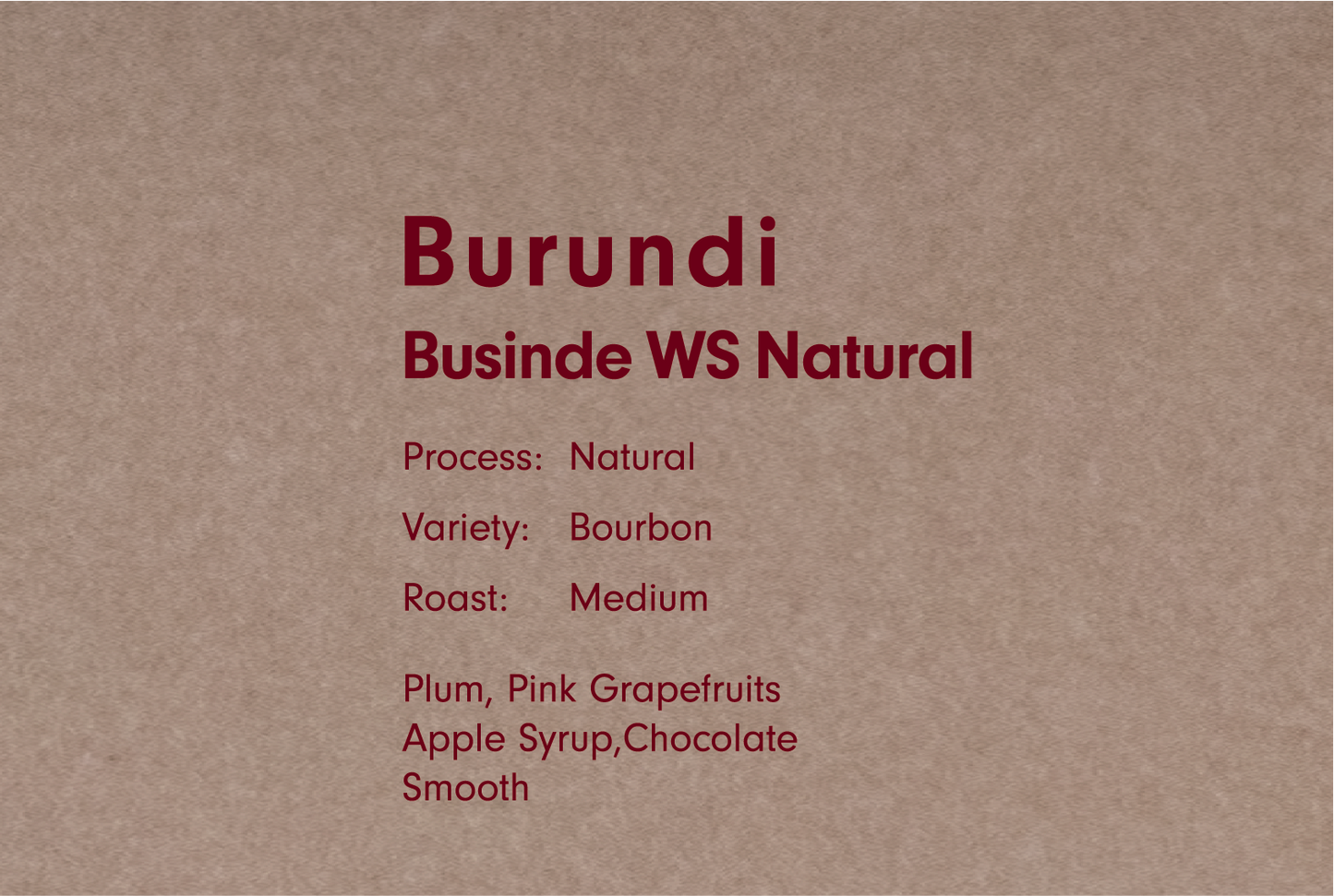 BURUNDI BUSINDE WS（ブルンジ ブシンデ WS）