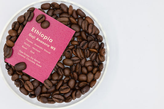 ETHIOPIA GUJI ANASORA WS ANAEROBIC NATURAL SLOW DRY DARK（エチオピア アナソラWS アナエロビック ナチュラル 深煎り）