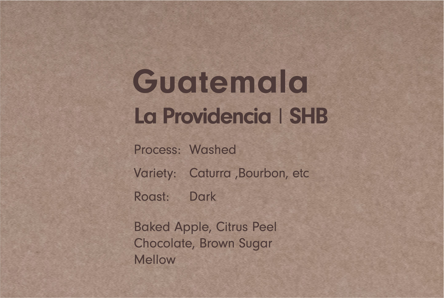 GUATEMALA FINCA LA PROVIDENCIA Ⅰ SHB（グァテマラ ラ プロヴィデンシア SHB）