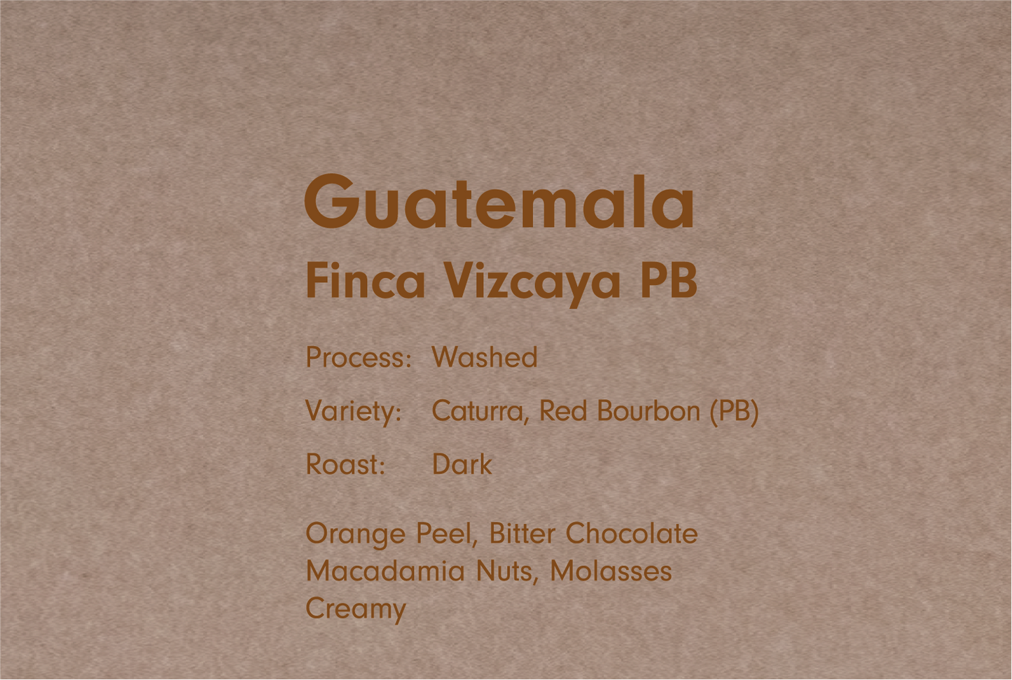 GUATEMALA FINCA VIZCAYA PB WASHED（グァテマラ フィンカ ビスカヤ PB ウォッシュト）
