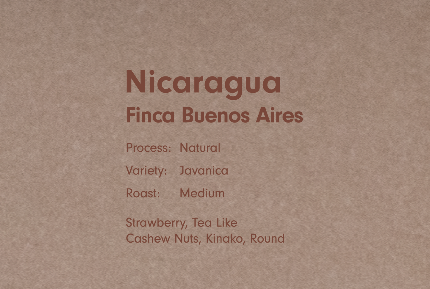 NICARAGUA FINCA BUENOS AIRES JAVANICA（ニカラグア ブエノスアイレス ジャバニカ ナチュラル ）